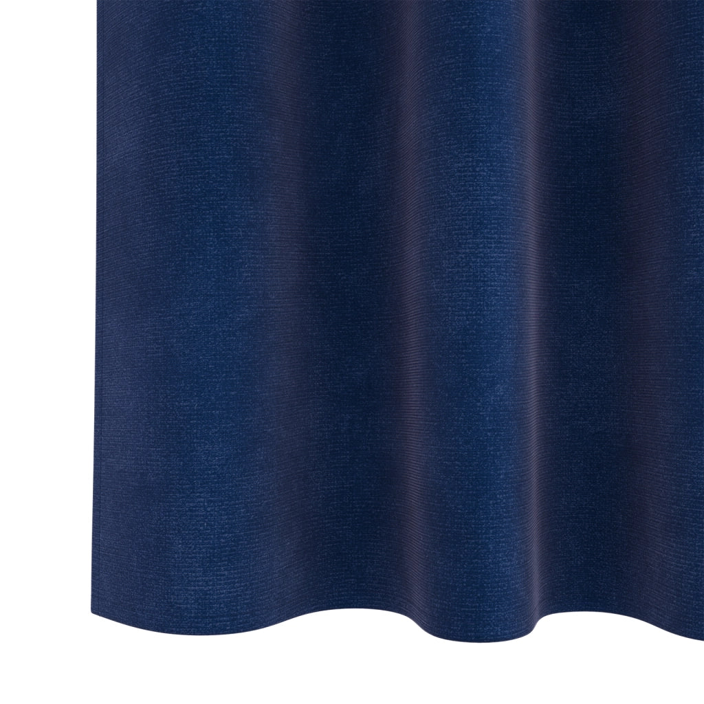 Tende Blackout  con nastro superiore 2 pezzi Blu scuro in velluto