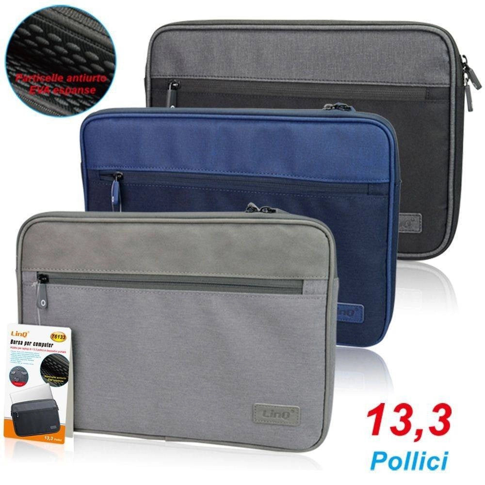 Trade Shop - Borsa Per Pc Portatile Notebook Laptop Computer Tablet 13.3″ Pollici Antiurto T6133 -