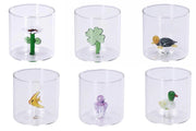 Set 6 Bicchieri da Tavola Acqua in Vetro 3D 36 cl Star
