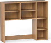 Scaffale da scrivania con 7 scomparti aperti, mobile organizzatore da tavolo con kit antiribaltamento, 94 x 25 x 79 cm, scaffale per riporre piante, cosmetici e libri (naturale)