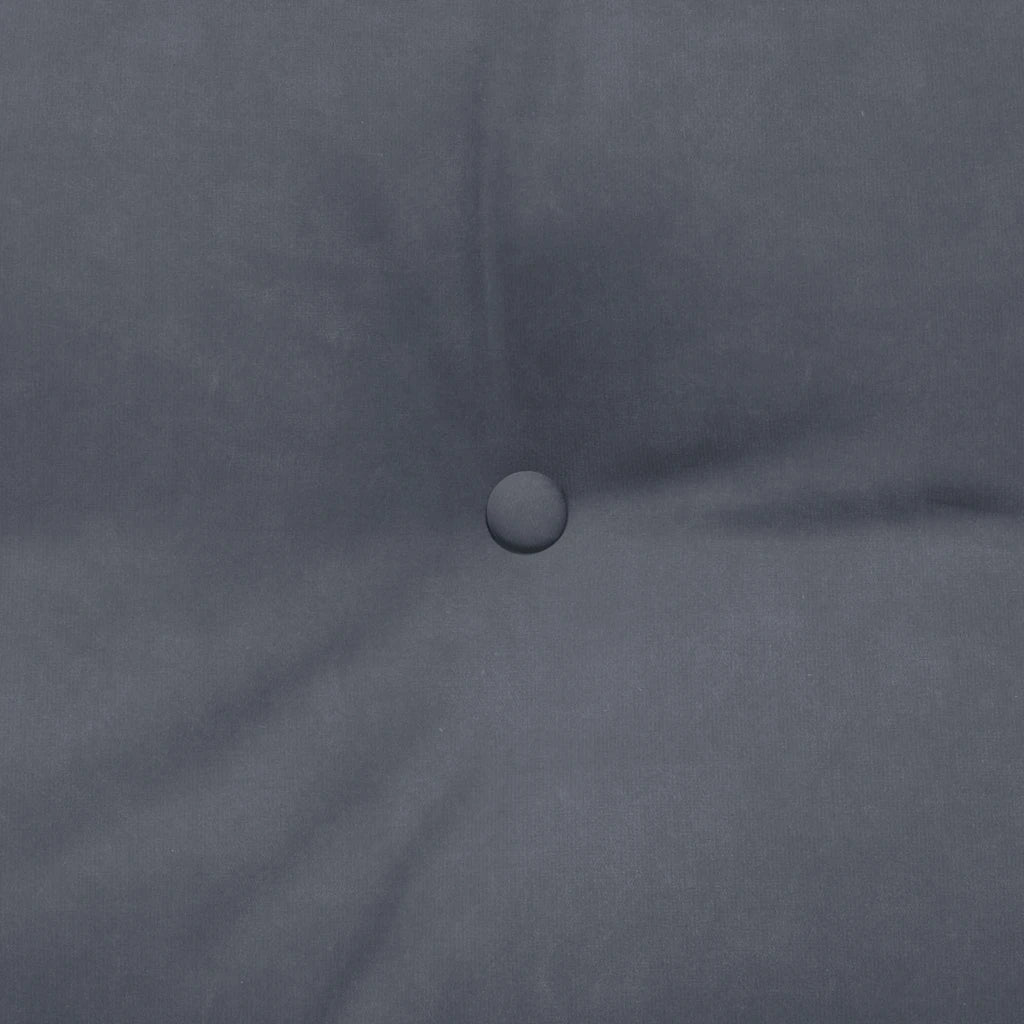 Cuscino per Schiena Grigio scuro 120 x 24 x 50 cm Velluto