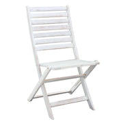 SEDIA SERENA PIEGHEVOLE SENZA BRACCIOLI IN COLORE BIANCO
