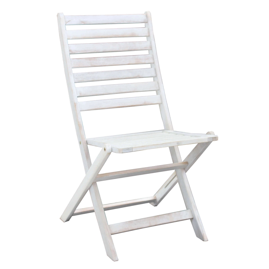 SEDIA SERENA PIEGHEVOLE SENZA BRACCIOLI IN COLORE BIANCO