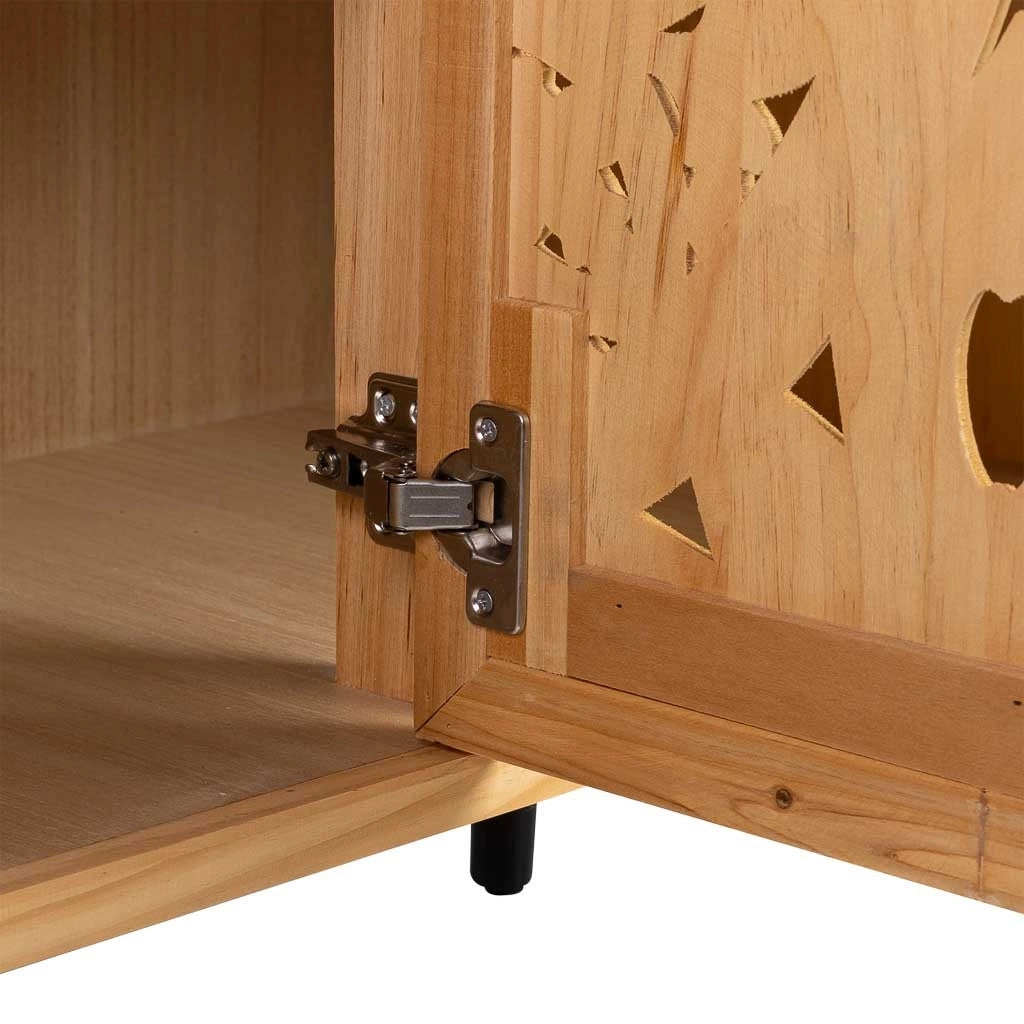 Credenza legno marrone 120x38x80h cm