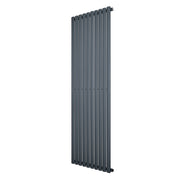 Radiatore Verticale Design Ovale Colonna Singola Antracite 1800x600 mm