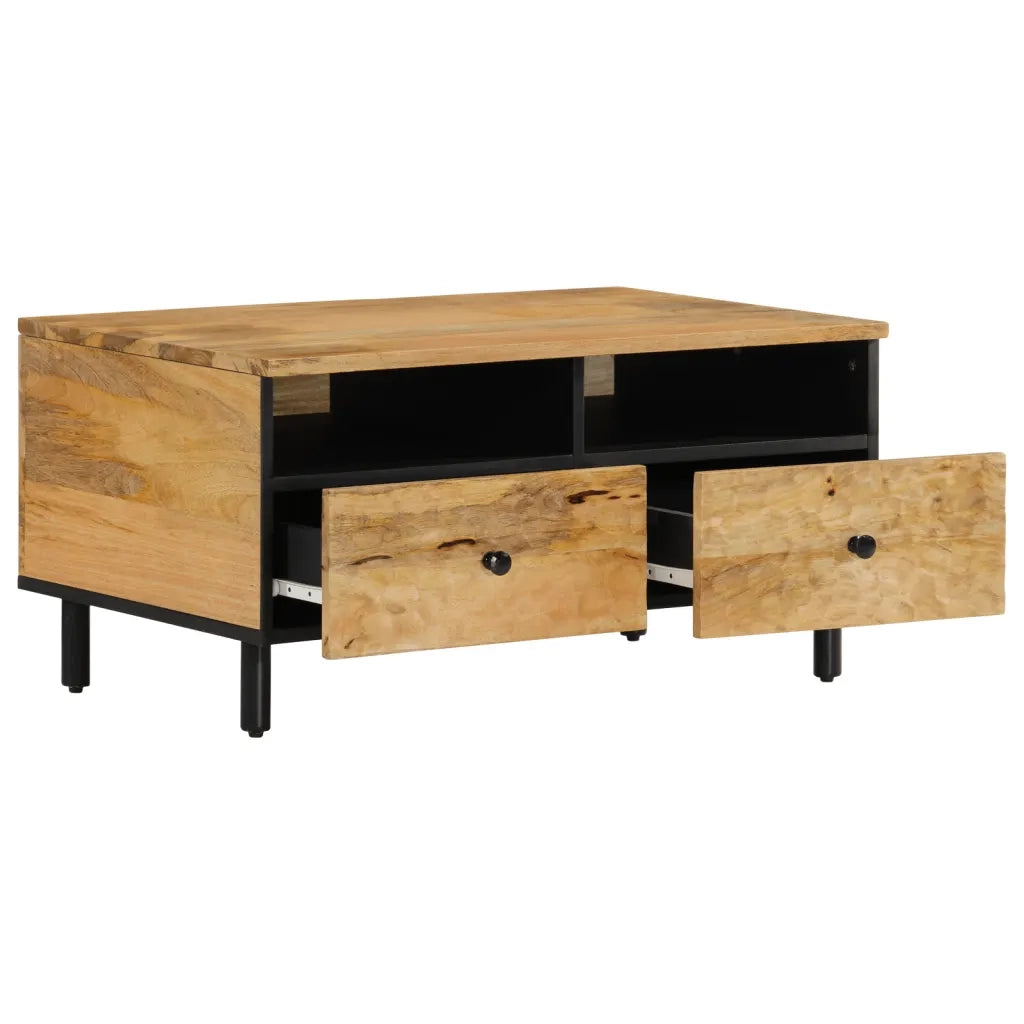 Tavolino da Salotto 80x54x40 cm in Legno Massello di Mango 356904
