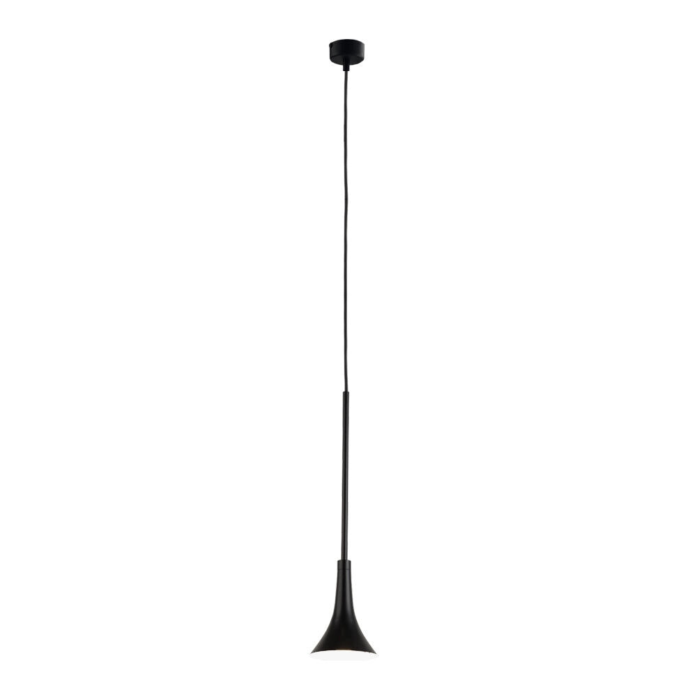 Lampada a sospensione Kanzaki nera LED 6W 4000K Shilo