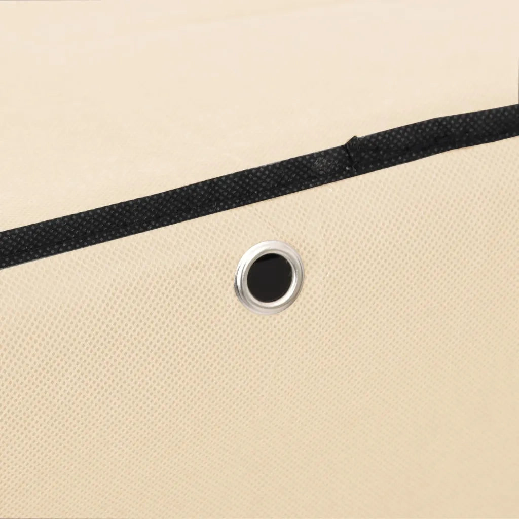 Scarpiera-Scaffale per scarpe Crema 60x28x90 cm Tessuto