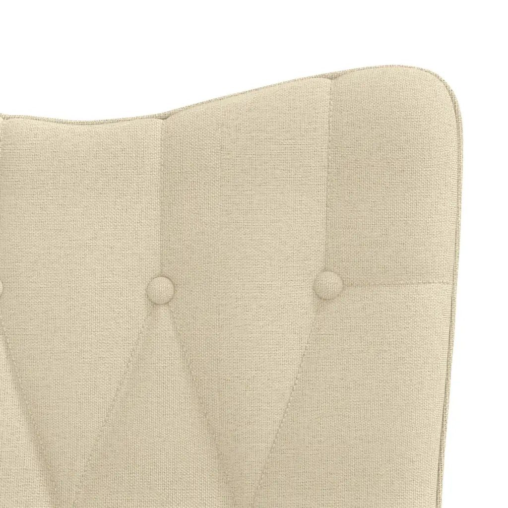 Sedia a Dondolo Crema in Tessuto CFW4774072