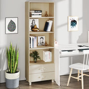 Credenza HAMAR ambra 60x35x180 cm in Legno Massello di Pino 340488