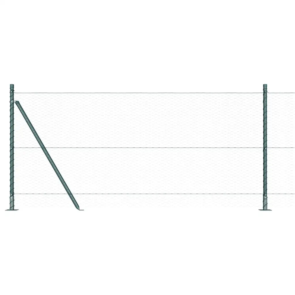 Palo della recinzione Verde 100 x 1 m (maglia da 25 mm)