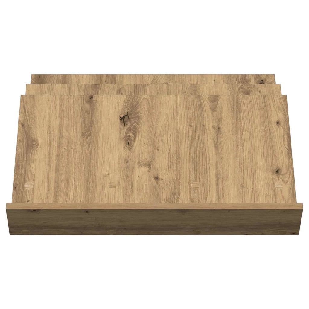 Scaffale per riviste Rovere artigianale 65 x 53 x 28,5 cm