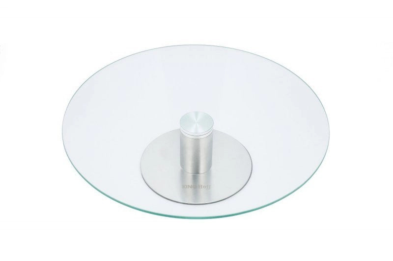 Kinghoff KH-4014 Tortiera rotante in acciaio inossidabile 30 CM