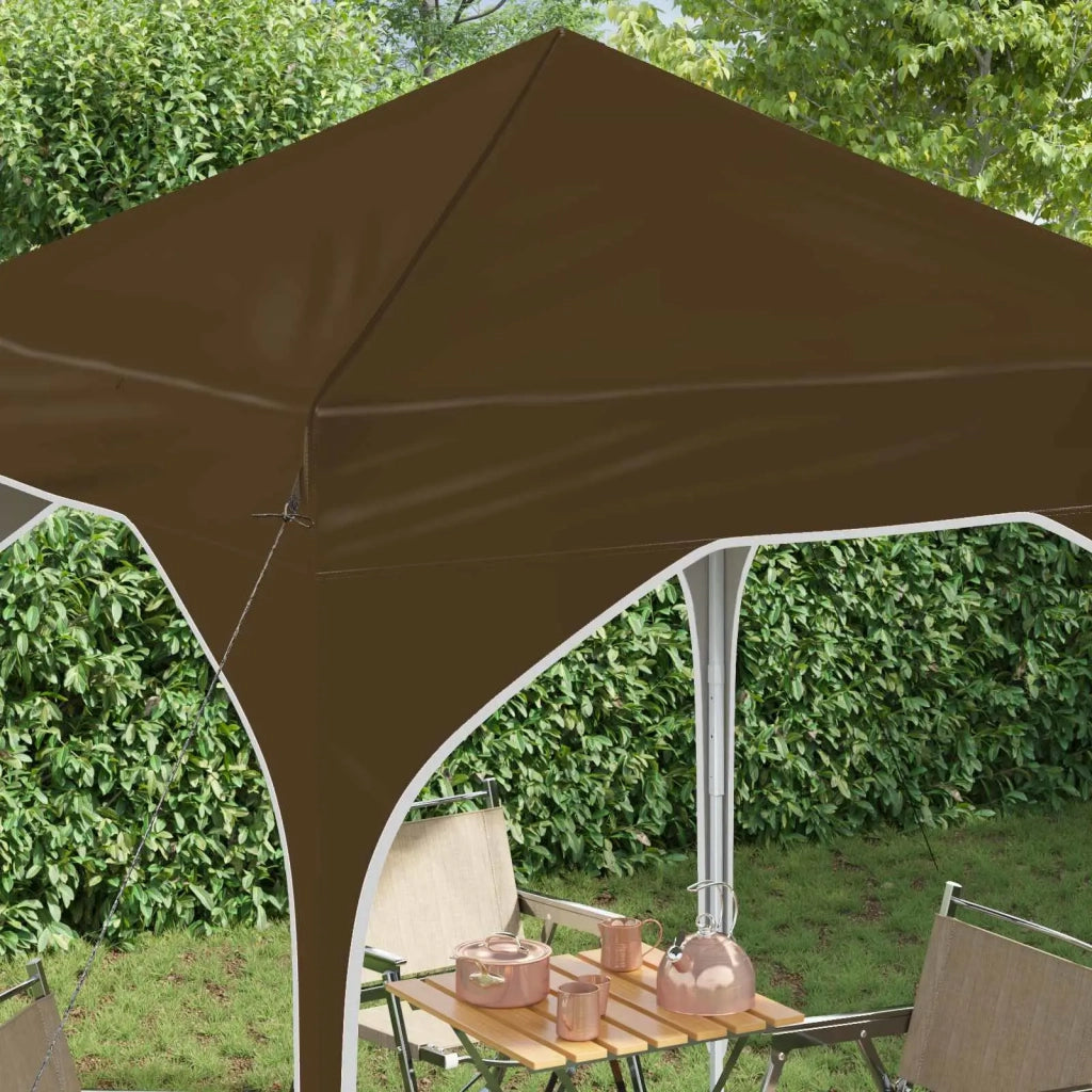 Tenda per feste a pop-up-Gazebo 194 x 194 x 245 cm Tortora