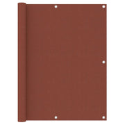 Paravento da Balcone Terracotta 120x500 cm Tessuto Oxford