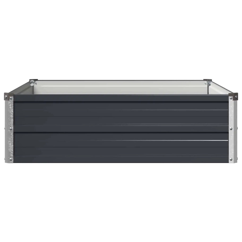 Letto rialzato da giardino Antracite 100 x 80 x 24 cm 8006466