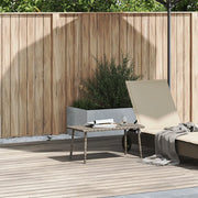 Tavolino da Giardino-Tavolo da Esterno-Tavolino da Patio Rettangolare Grigio 80x40x37 cm Polyrattan