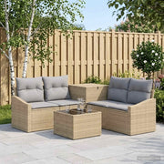 Set di divani 6 pz Beige e Grigio Chiaro 3447307