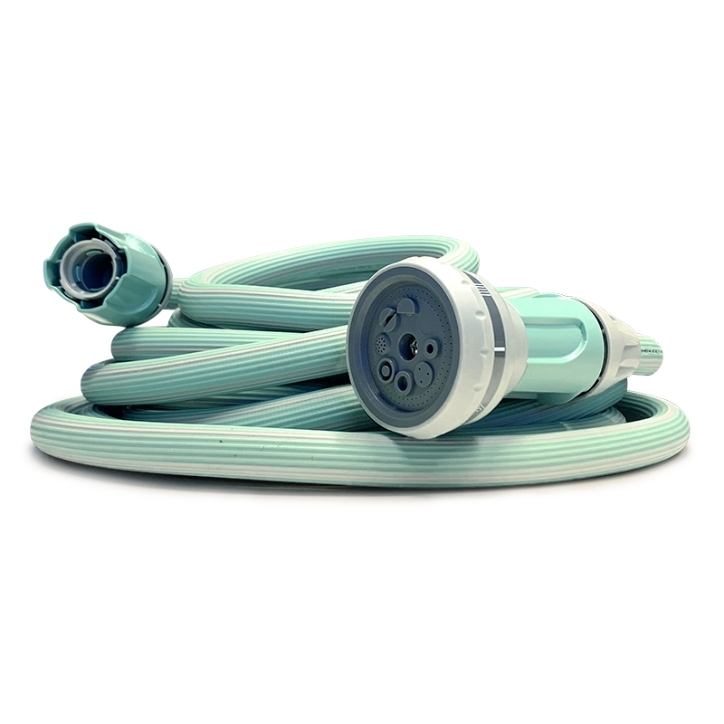 Idroeasy, Tubo Estensibile da Giardino 15 Metri con Doccetta 6 Funzioni e Raccordi, Tubo Giardino 1/2” Antitorsione e Antinodo,Estensibile Fino a 3 Volte la Sua Lunghezza Iniziale, Made In Italy