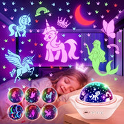 Proiettore di cielo stellato per bambini, 90 modi di illuminazione, lampada da notte per bambini, lampada da notte per neonati, rotazione 360°, proiettore di cielo stellato, lampada da letto per bambini, regalo.