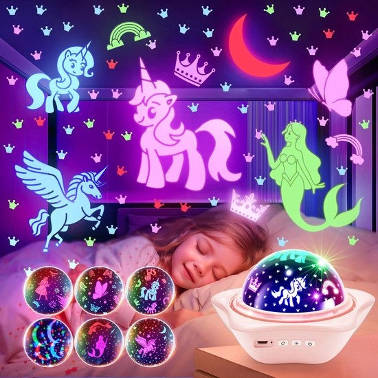 Proiettore di cielo stellato per bambini, 90 modi di illuminazione, lampada da notte per bambini, lampada da notte per neonati, rotazione 360°, proiettore di cielo stellato, lampada da letto per bambini, regalo.