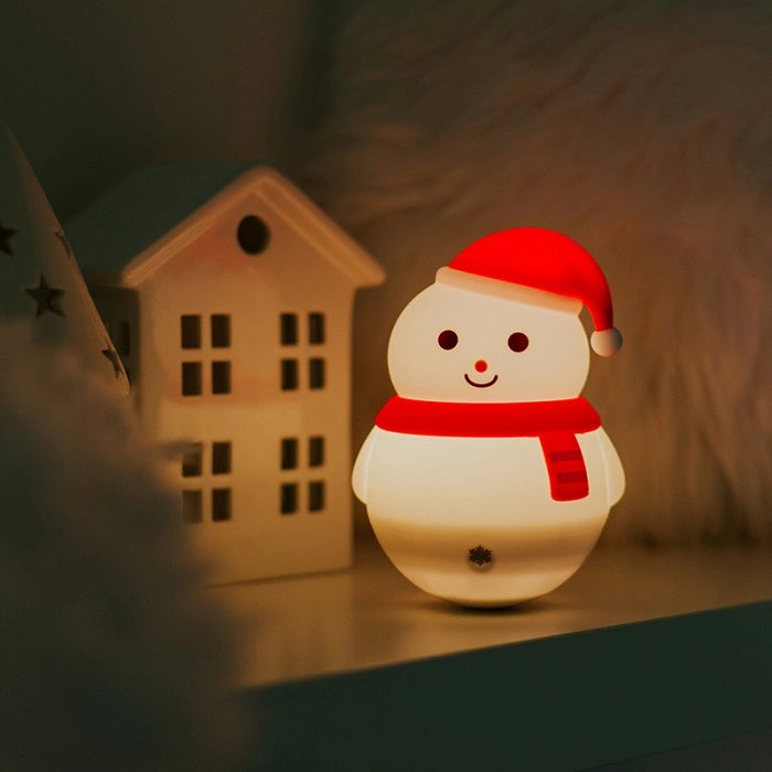 Lampada notte bimbi senza fili Pupazzo Neve RGBW 1W Mary's