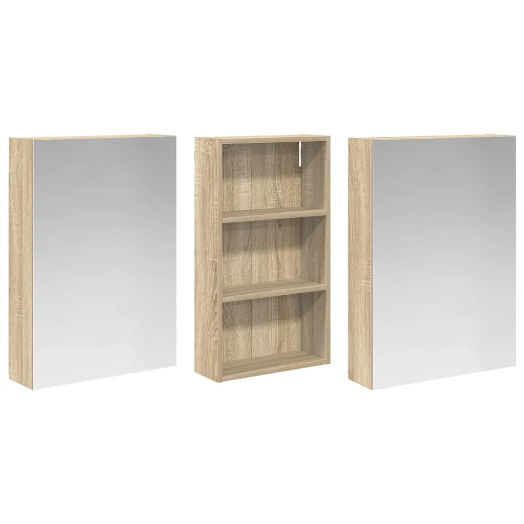 Set di Armadi da Bagno con lo scaffale 3 pcs 140 x 14,5 x 70 cm 3403778