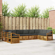 Set divano sezionale con cuscino 10 pcs Naturale e Antracite 3375577