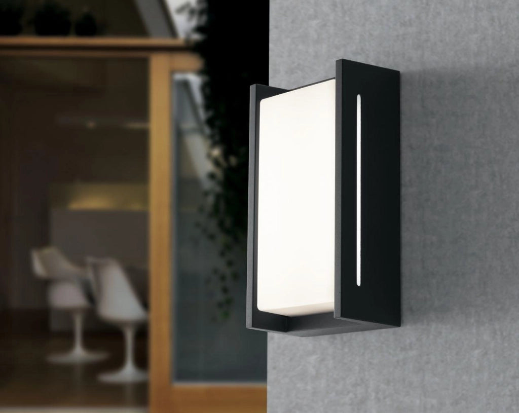 APPLIQUE LED COMPACT ANTRACITE 18W 2260LM CCT 3000K / 4000K IP54 13X8X24CM