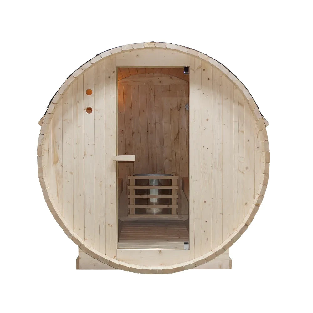 Sauna finlandese da esterno 4 persone 185x180 cm h190 in legno di abete | Onsen