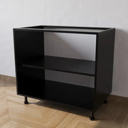 Mobile Base 90 Senza Anta. H 72 Cm L 90 Cm P 55.5 Cm. Spedizione In Kit Nero