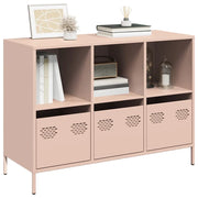 Credenza-Buffet-Armadio da cucina Rosa 101,5x39x73,5 cm in Acciaio Laminato a Freddo 431492