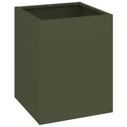 Fioriere | Cassetta per fiori | Vaso da giardino Verde oliva 32 x 32 x 40 cm