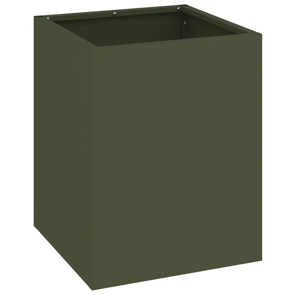 Fioriere | Cassetta per fiori | Vaso da giardino Verde oliva 32 x 32 x 40 cm