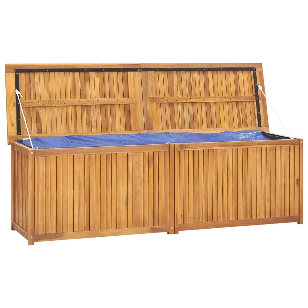 Baule da giardino 175 x 50 x 55 cm in legno massello di teak 02_0012989