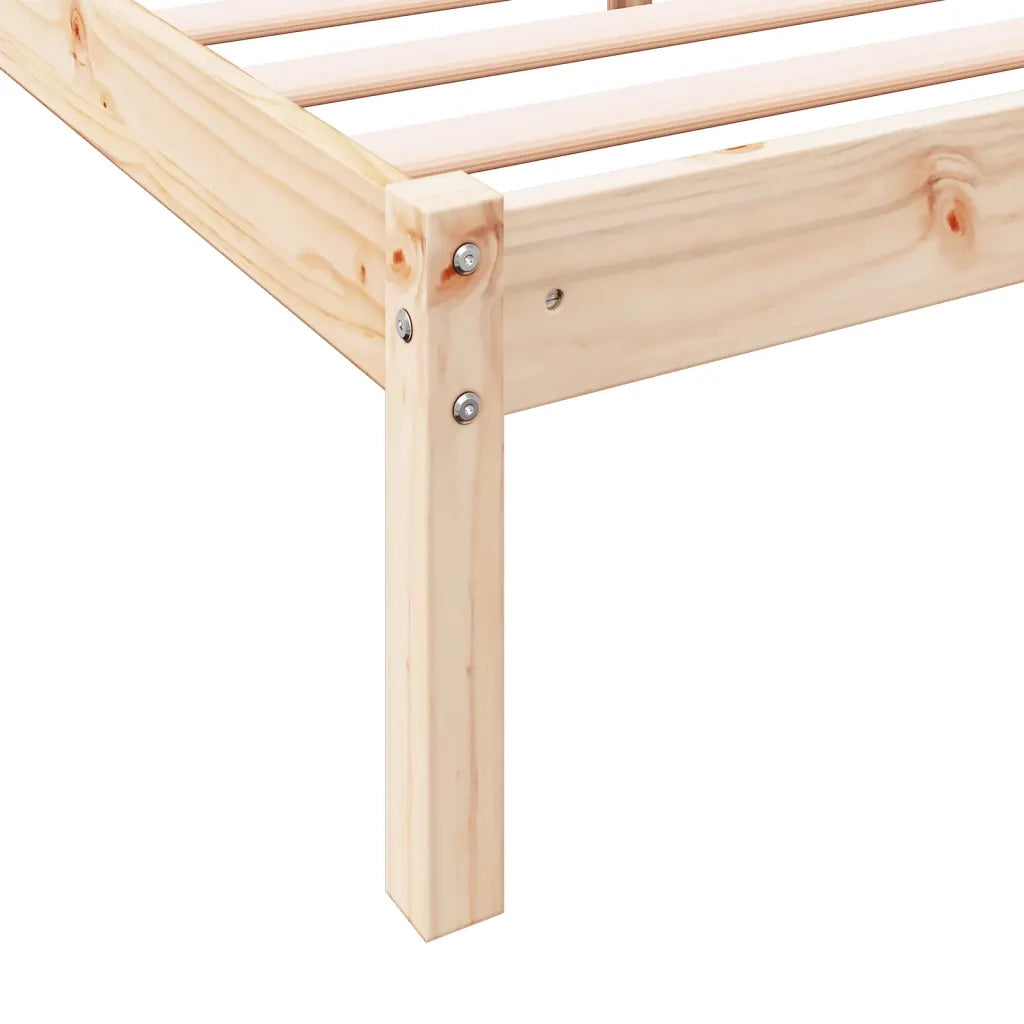 Letto Extra Lungo senza Materasso 90x220 cm in Legno di Pino