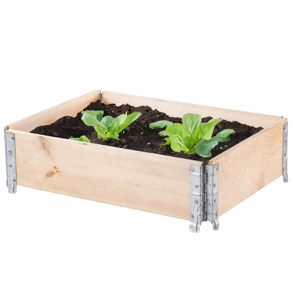 KADAX Prolunga per pallet in legno 60 x 80 cm Contenitore per erbe aromatiche