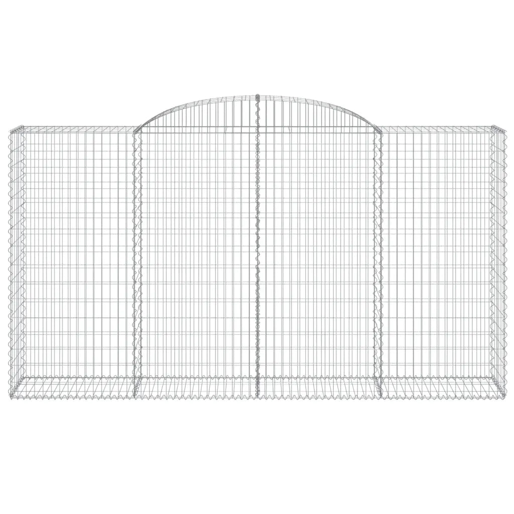 Cesti Gabbioni ad Arco 5 pz 300x50x160/180 cm Ferro Zincato