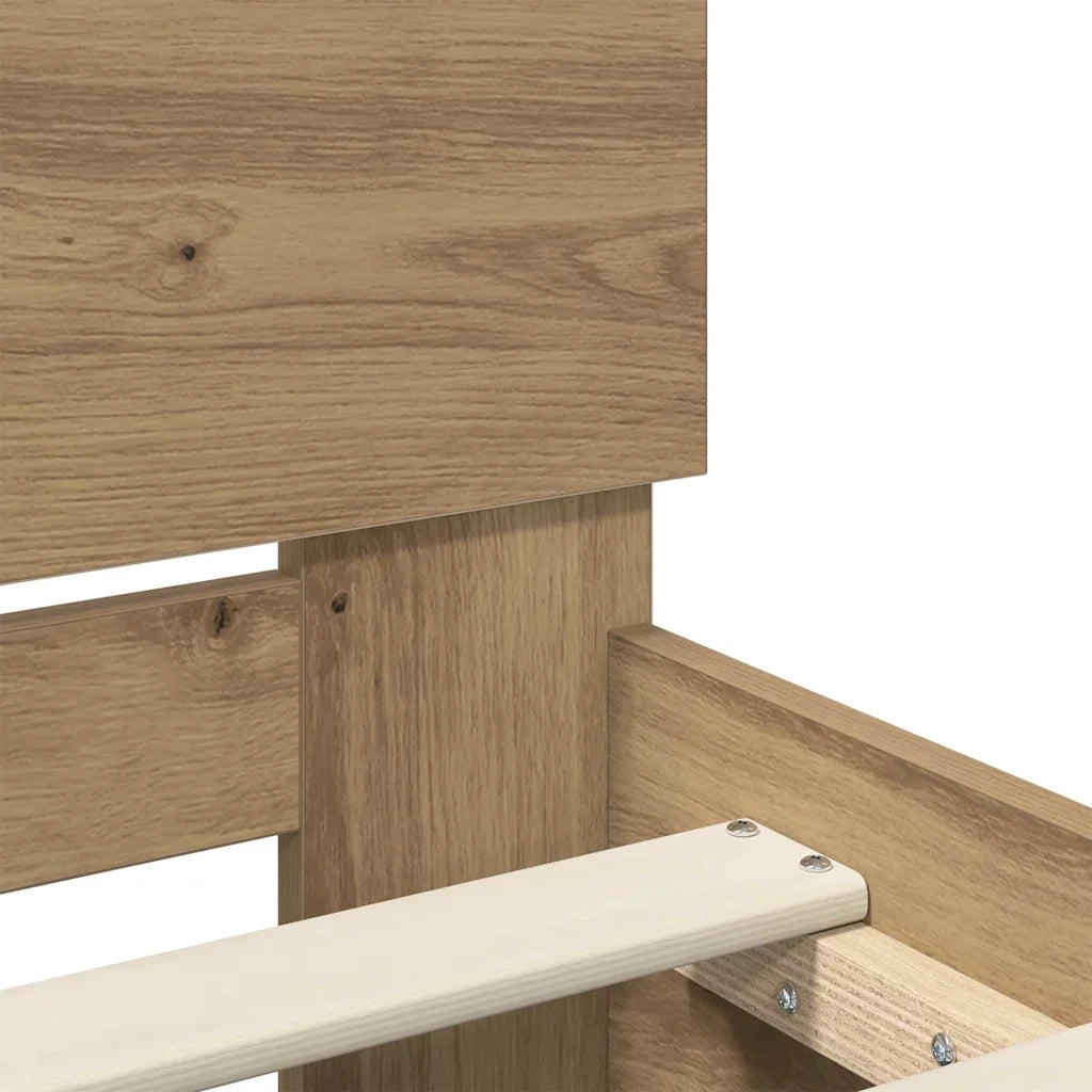 Struttura del letto Rovere artigianale 120 x 190 cm 3403593