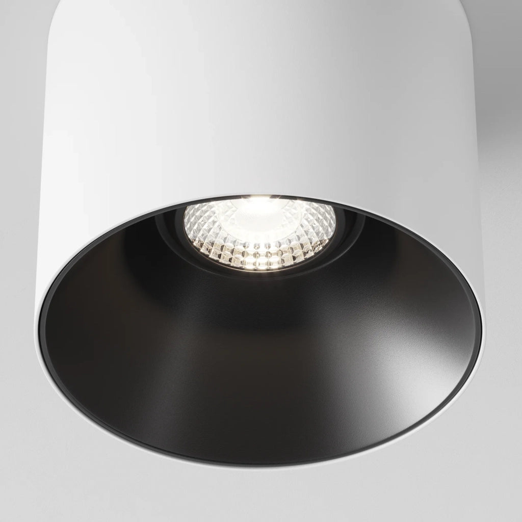 Maytoni Lampada da soffitto moderna Alfa LED 1 luce LED integrato bianco metallo