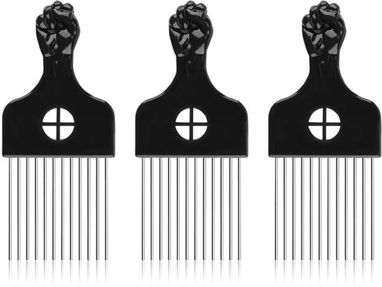 Manicure a frizione 3 pezzi - Materiale resistente all'usura in plastica/metallo - Manico antiscivolo - Leggero - Denti morbidi - Dimensioni 15 x 6,6 cm - Manicure a frizione