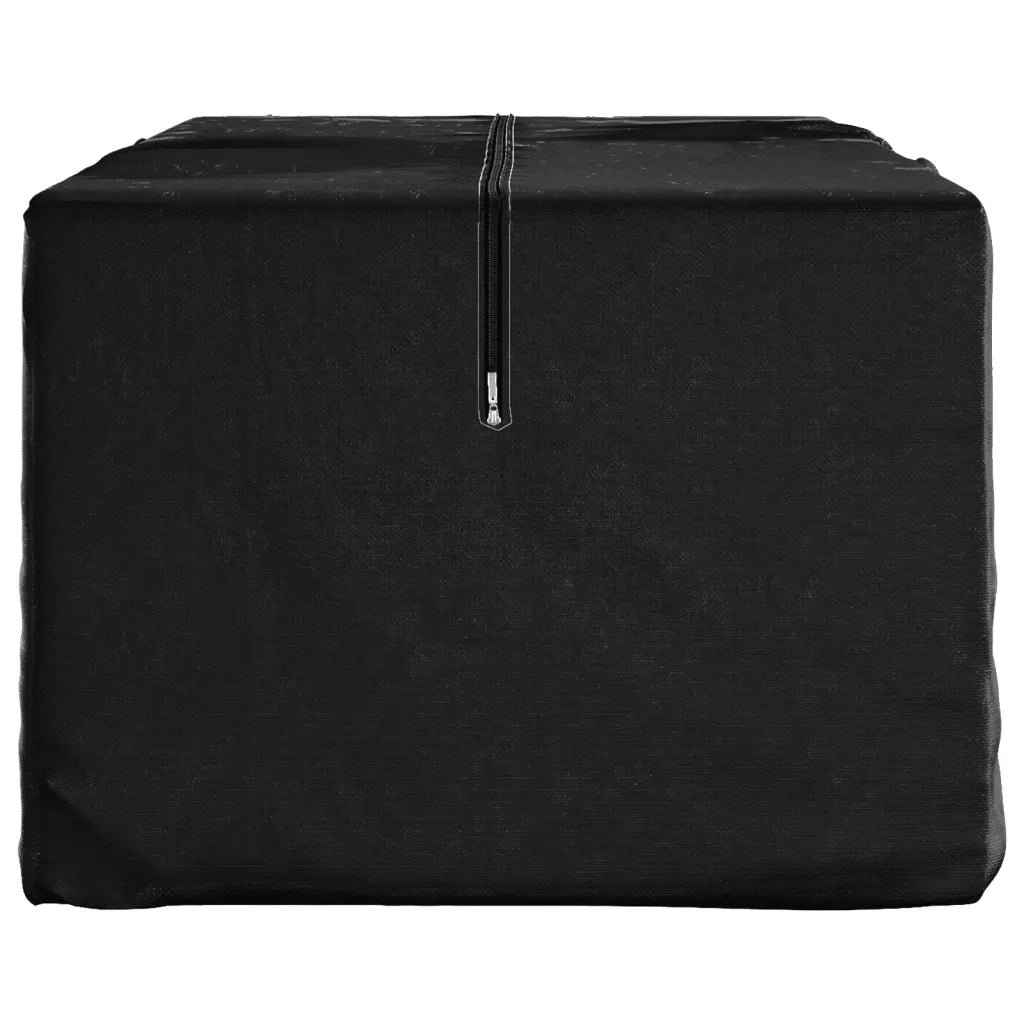 Borsa Porta Cuscini da Giardino Nera 135x40x55 cm Polietilene 319345