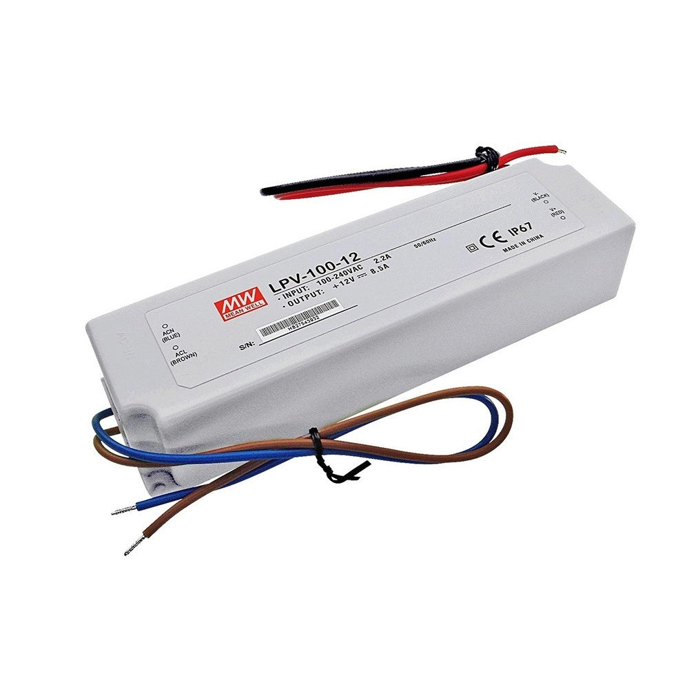 Trade Shop - Trasformatore Driver Alimentatore Per Strisce Strip Led Faretti 100 W Watt -