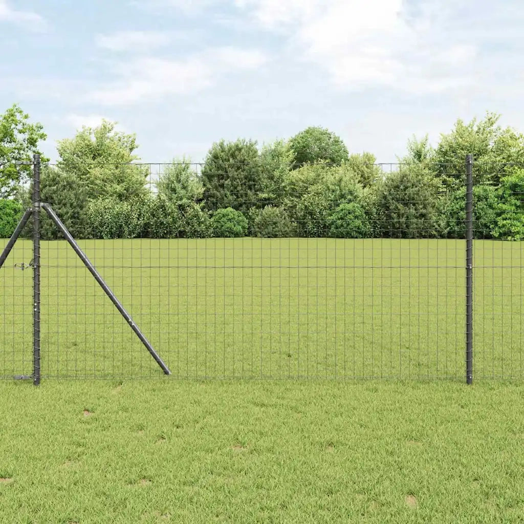 Palo della recinzione 7 pz Grigio Acciaio CFW8186928