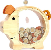 Spiga per risparmio in legno - Grande spiga personalizzabile creativa per la famiglia - Regalo per Natale, compleanno, matrimonio