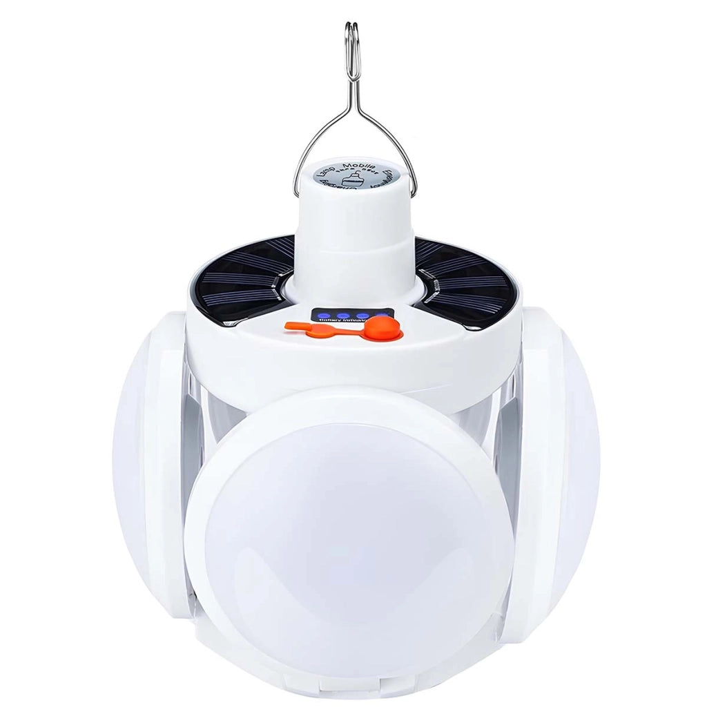 Lampada LED 3W Interno / Esterno Ricarica USB e Solare Bianco Avizar