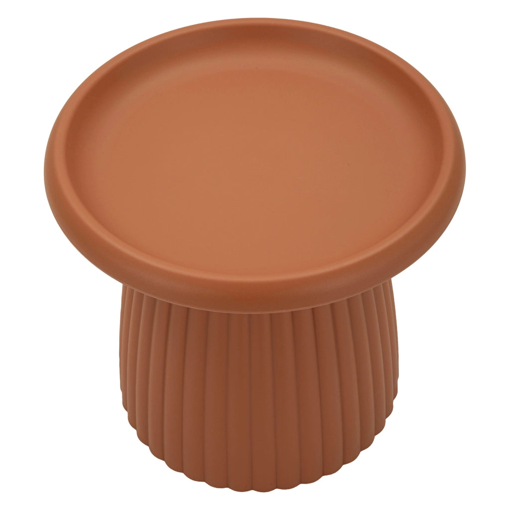 Kampot, Tavolino da Salotto Adatto per Indoor/outdoor, 52x45x52h cm Rosso