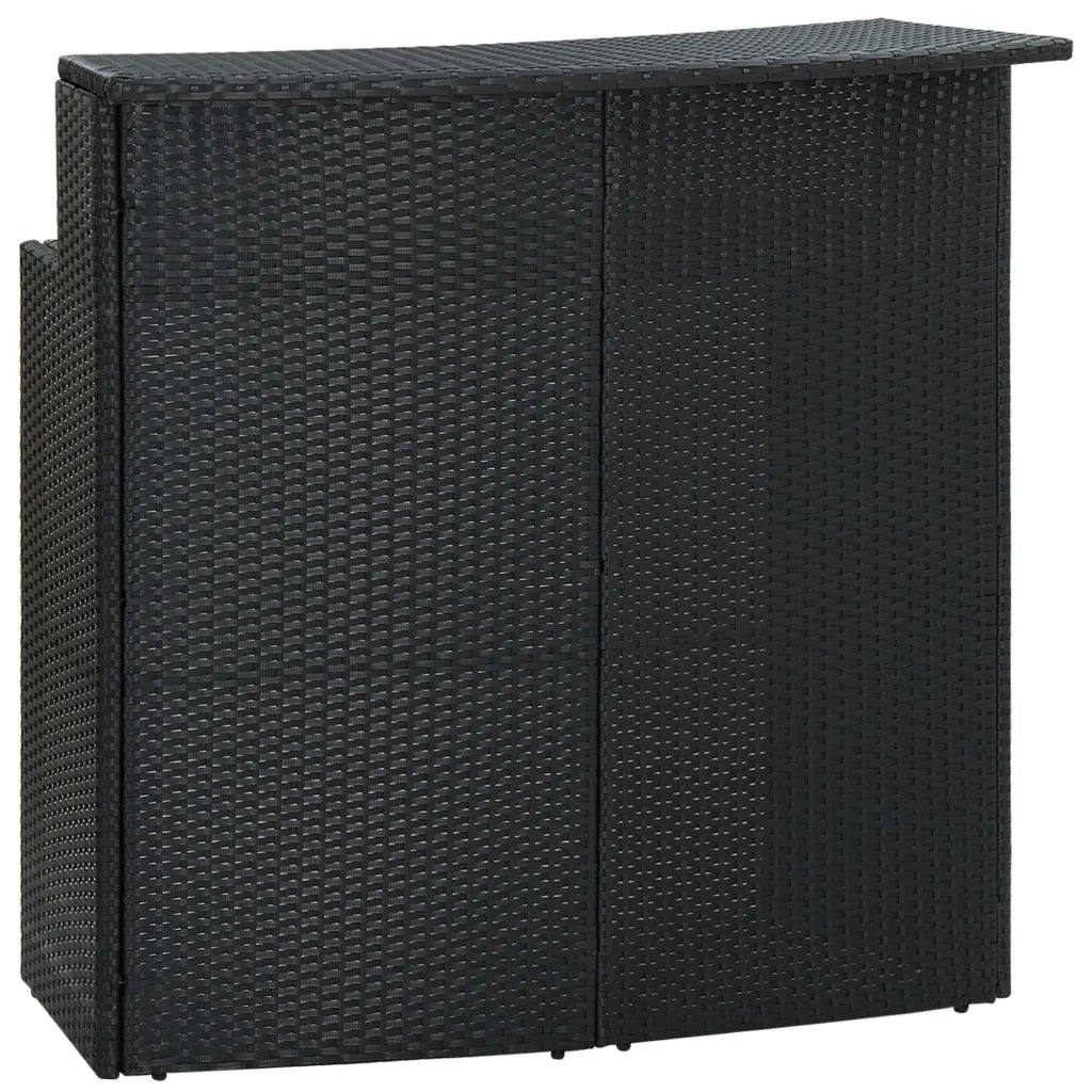 Set da Bar da Giardino 5 pz con Cuscini Nero cod mxl 49955