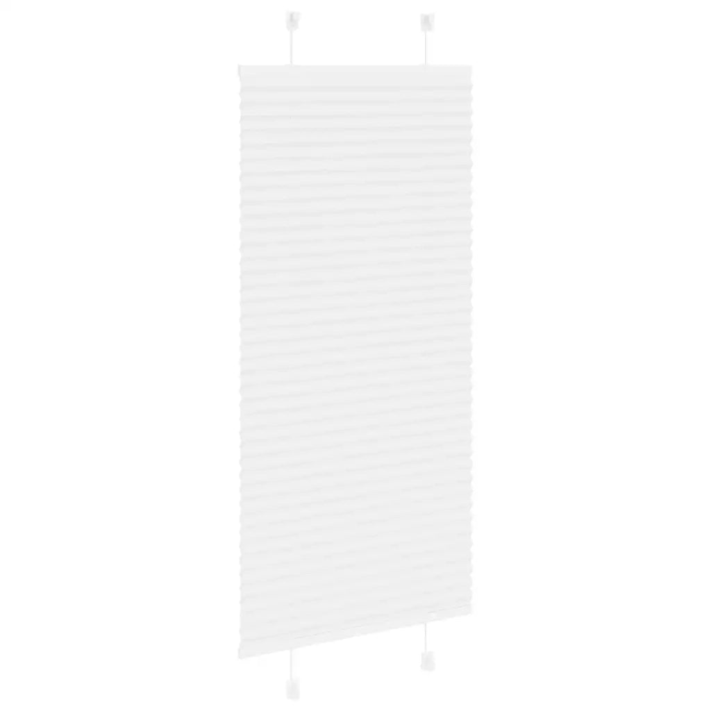 Tenda Plissettata Bianca 55x100 cm Larghezza Tessuto 54,4 cm 4015474