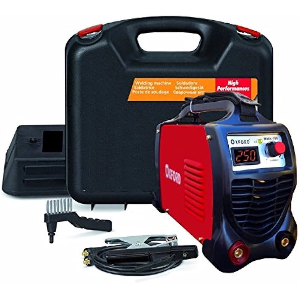 Trade Shop - Saldatrice Inverter Ad Elettrodo 250 Ampere Con Accessori E Display Amperaggio -